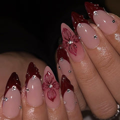 LPOODDNU glossy finish press-on nails deliver quick, lasting shine