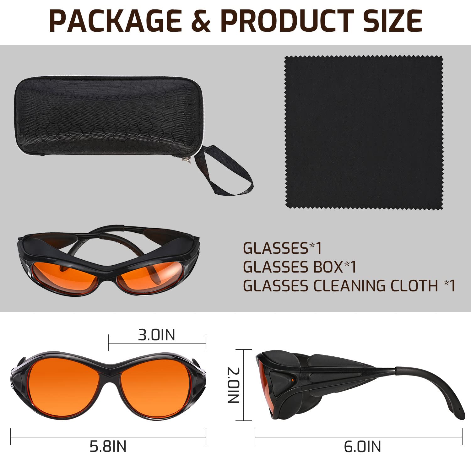 LPSAFP shatterproof lenses endure impacts in busy work settings.