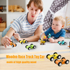 Lragvtbk wooden car close-up reveals smooth finish and sturdy construction