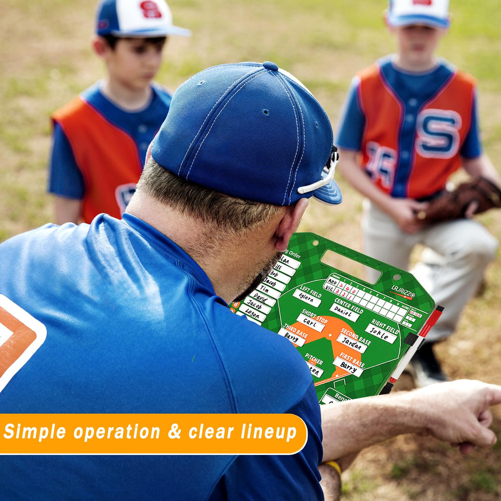 lrjrizzo coach kit with marker board for efficient practice planning in green