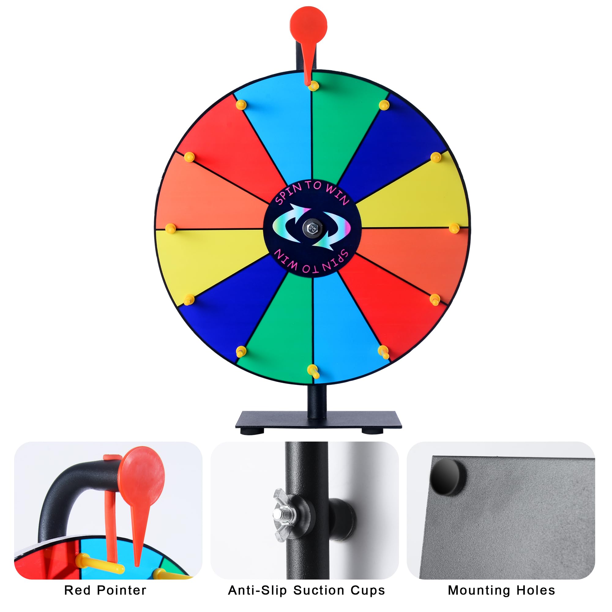 LRMBKM prize wheel surface easy to write, erase, and reuse.