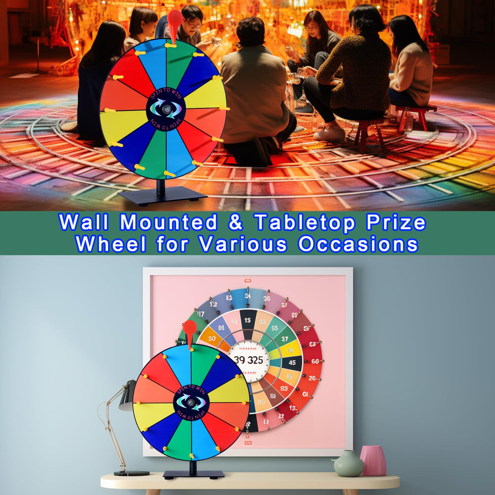 LRMBKM rotating wheel with clicker adds excitement during spins.