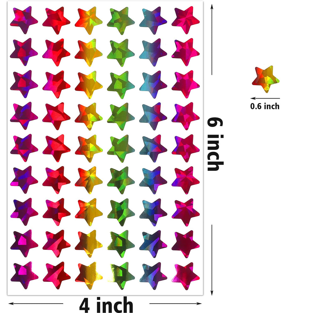 Easy-peel self-adhesive stars for smooth application