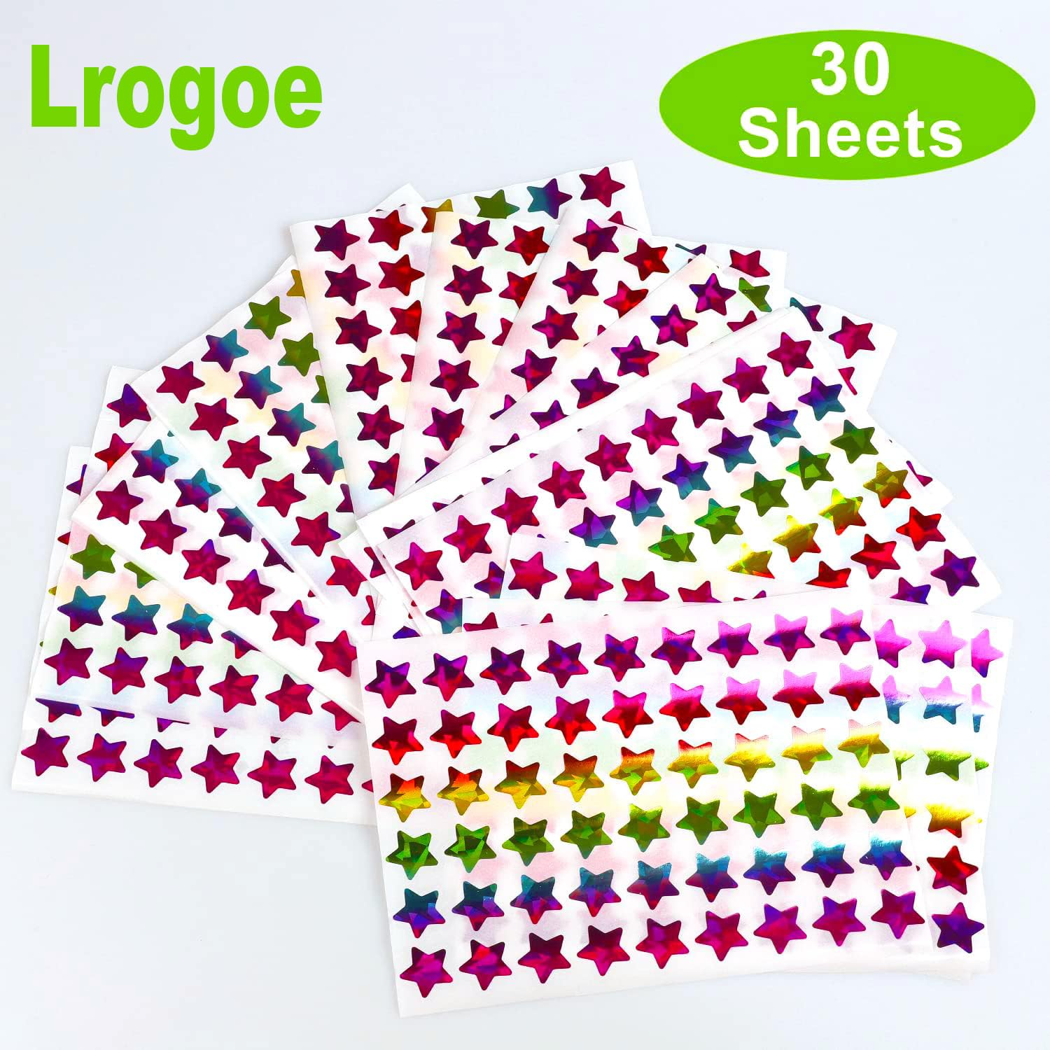 Small 0.6 inch star stickers add sparkle to planners and boards