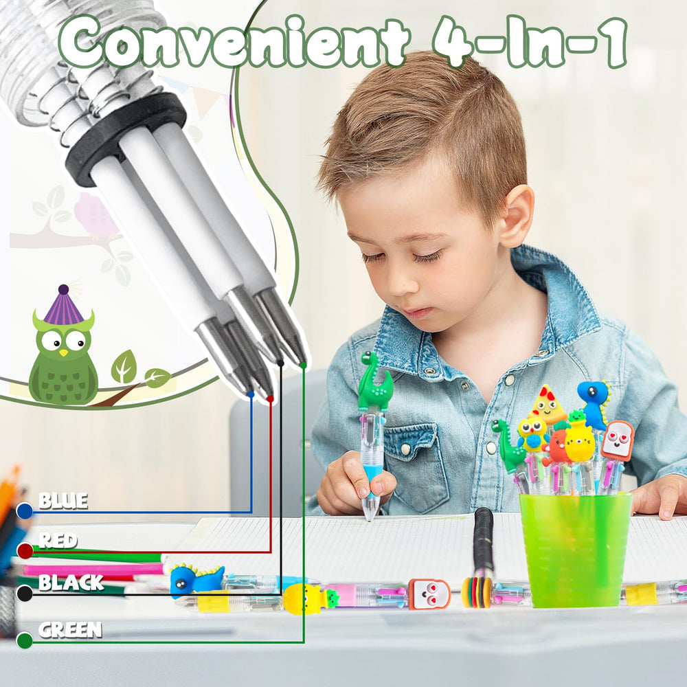 Lshfwn mini multicolor pen with snack designs enhances doodling.