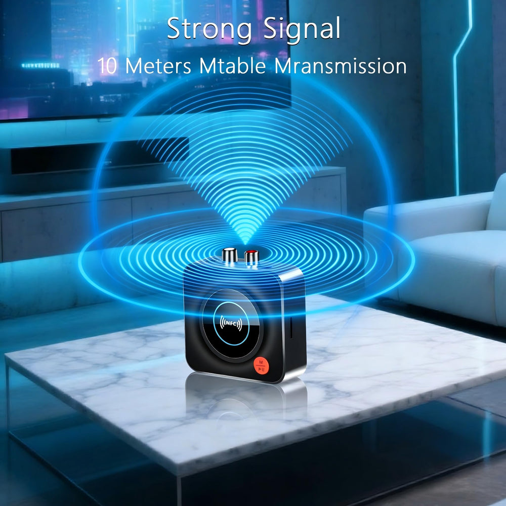 LSLYA NFC touch area on the receiver enabling fast wireless connection.