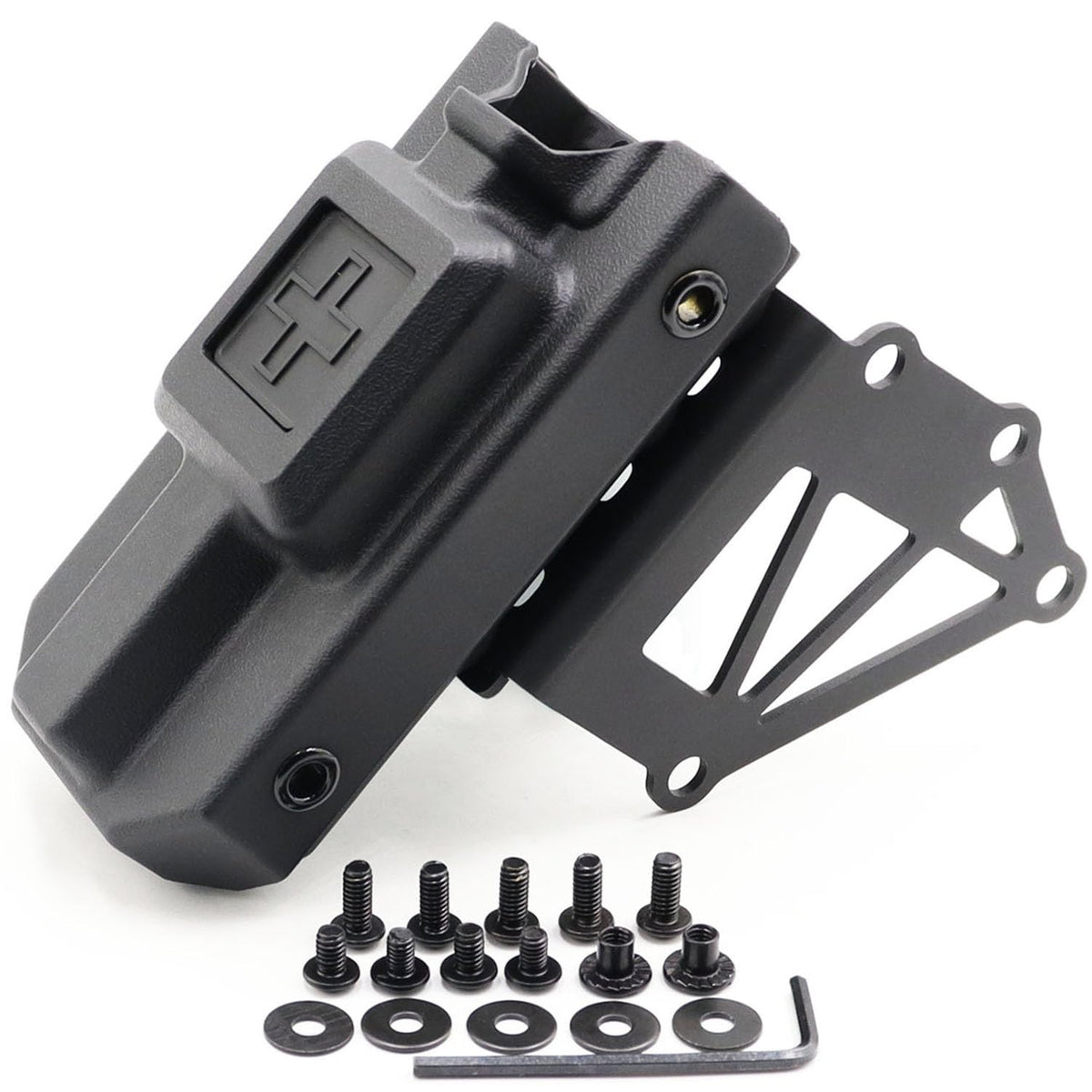 LThyzszb tactical tourniquet holder mount with rugged aluminum frame for reliable holster attachment.