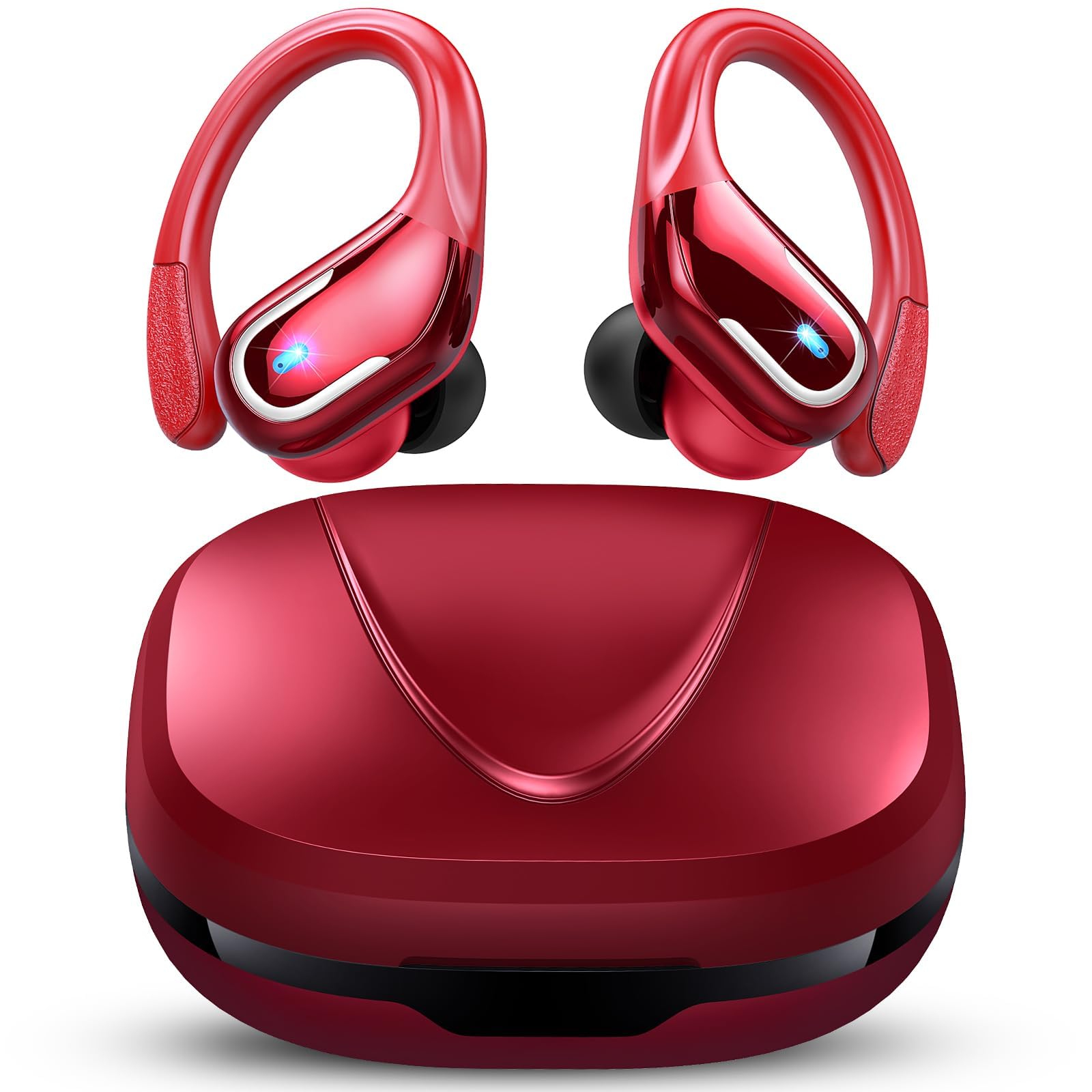 Ltinist wireless earbuds with dual display showing case and bud charge status for easy planning