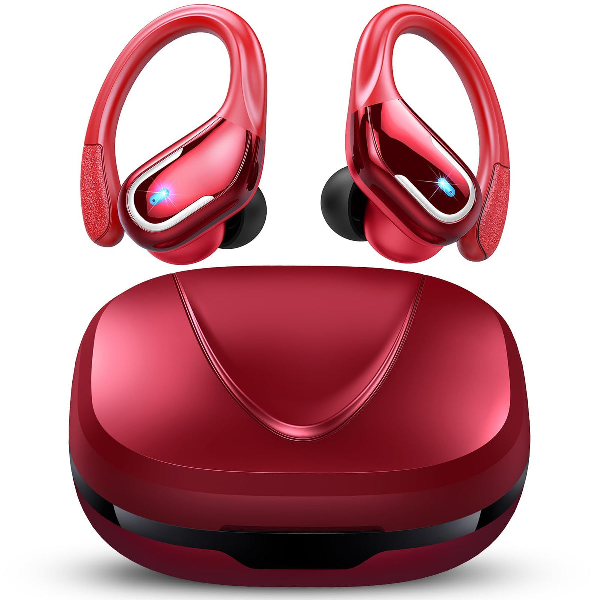 Ltinist wireless earbuds with dual display showing case and bud charge status for easy planning
