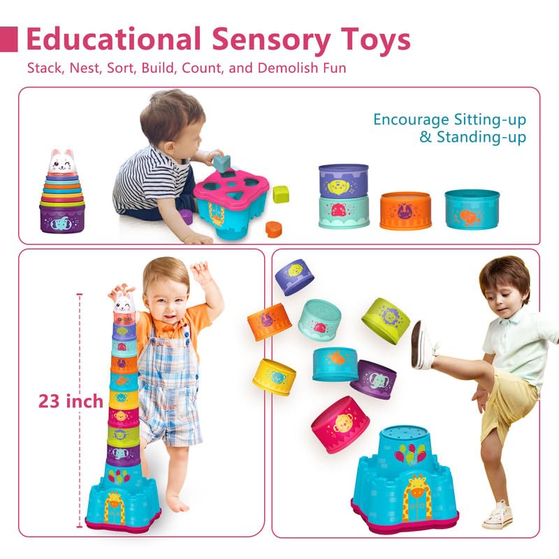 LTKFFFdp shape blocks for size sorting and hand-eye coordination.