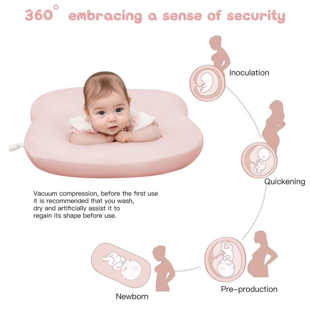 Lucakuins Baby Lounger newborn space 36 by 20 inches for growing with baby.