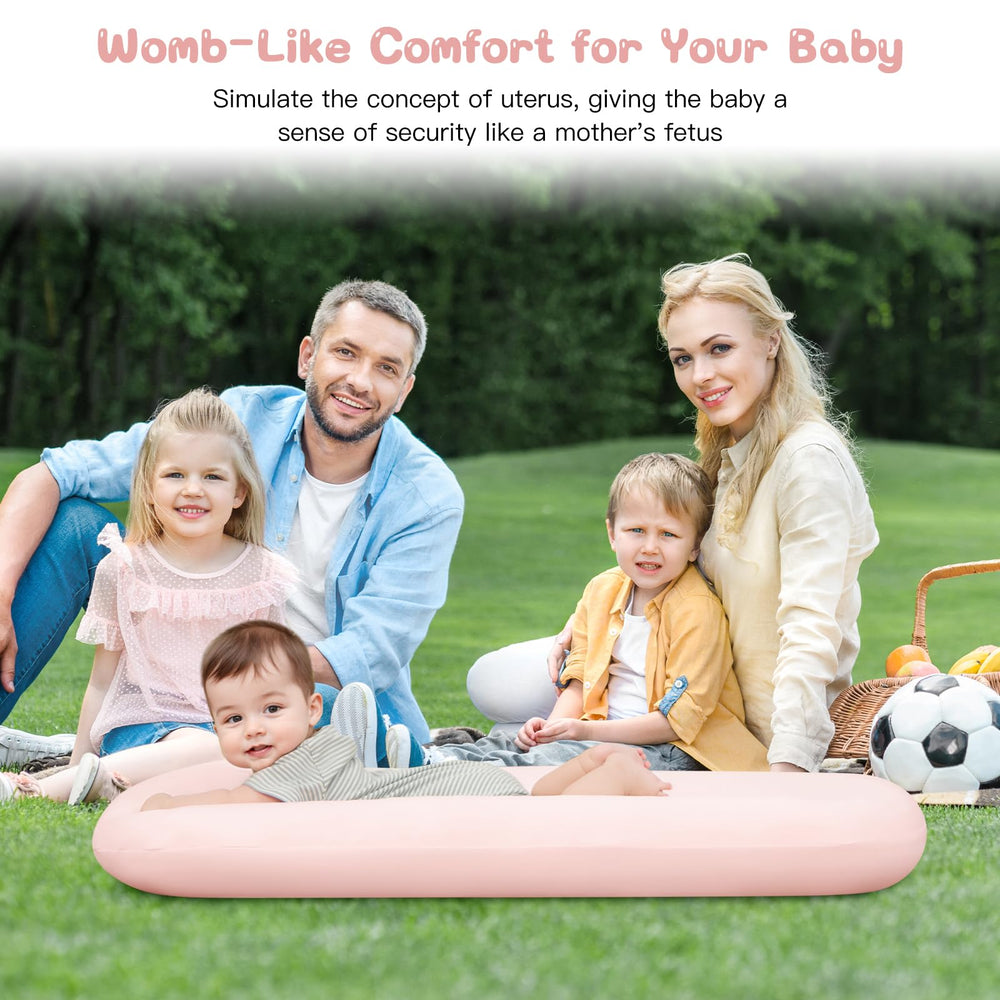 Lucakuins Baby Lounger vacuum packaging keeps on-the-go readiness compact.