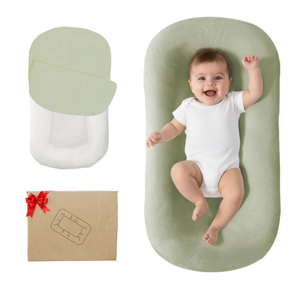 Lucakuins baby support cushion with removable cover, easy cleaning.