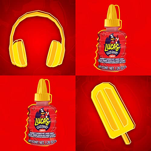 Lucas Chamoy hot candy being opened – convenient 10-piece pack