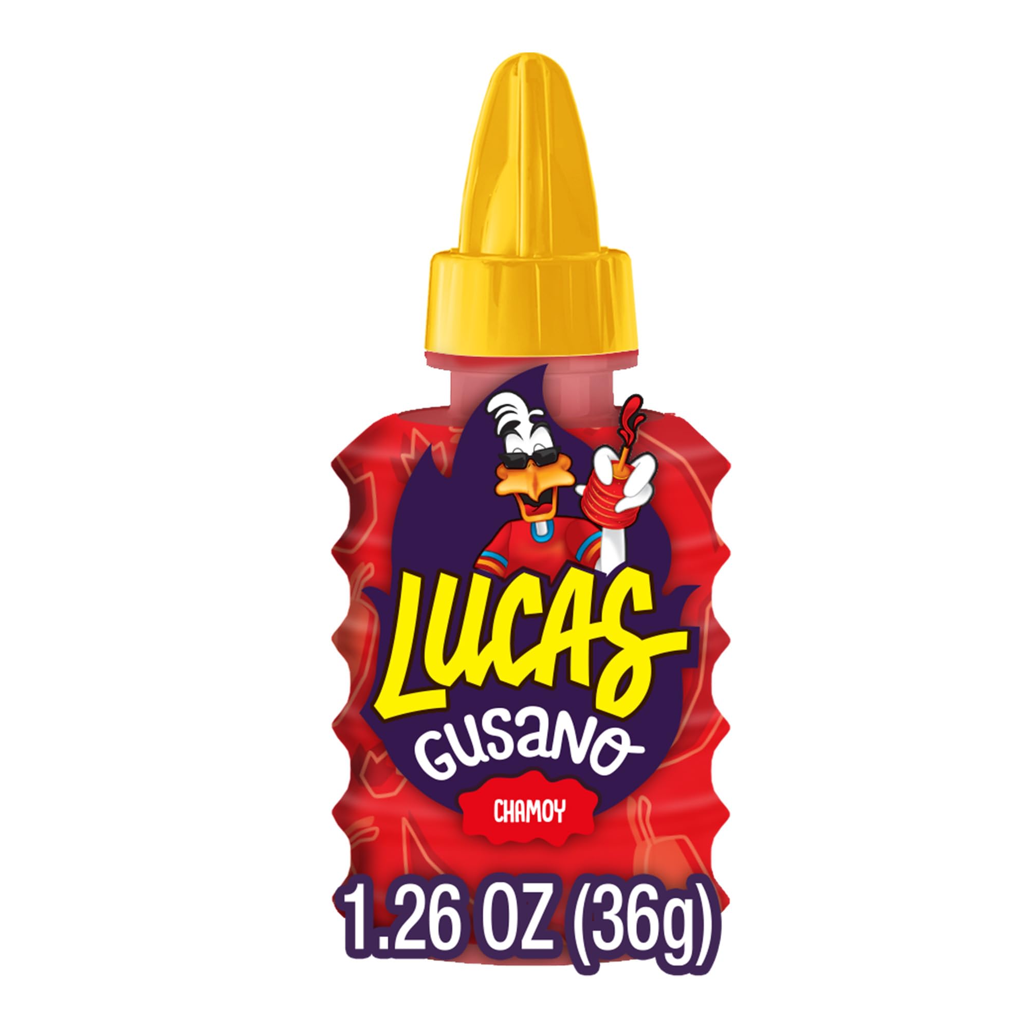 Lucas Chamoy hot candy dipping drizzle – colorful glaze for sharing