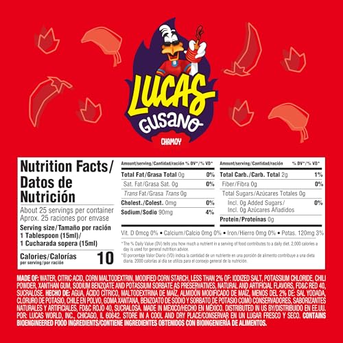 Lucas Chamoy gusano candy close-up – tangy glaze for bold bites