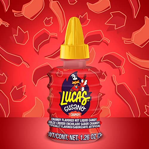Lucas Chamoy gusano on plate – party-ready candy display