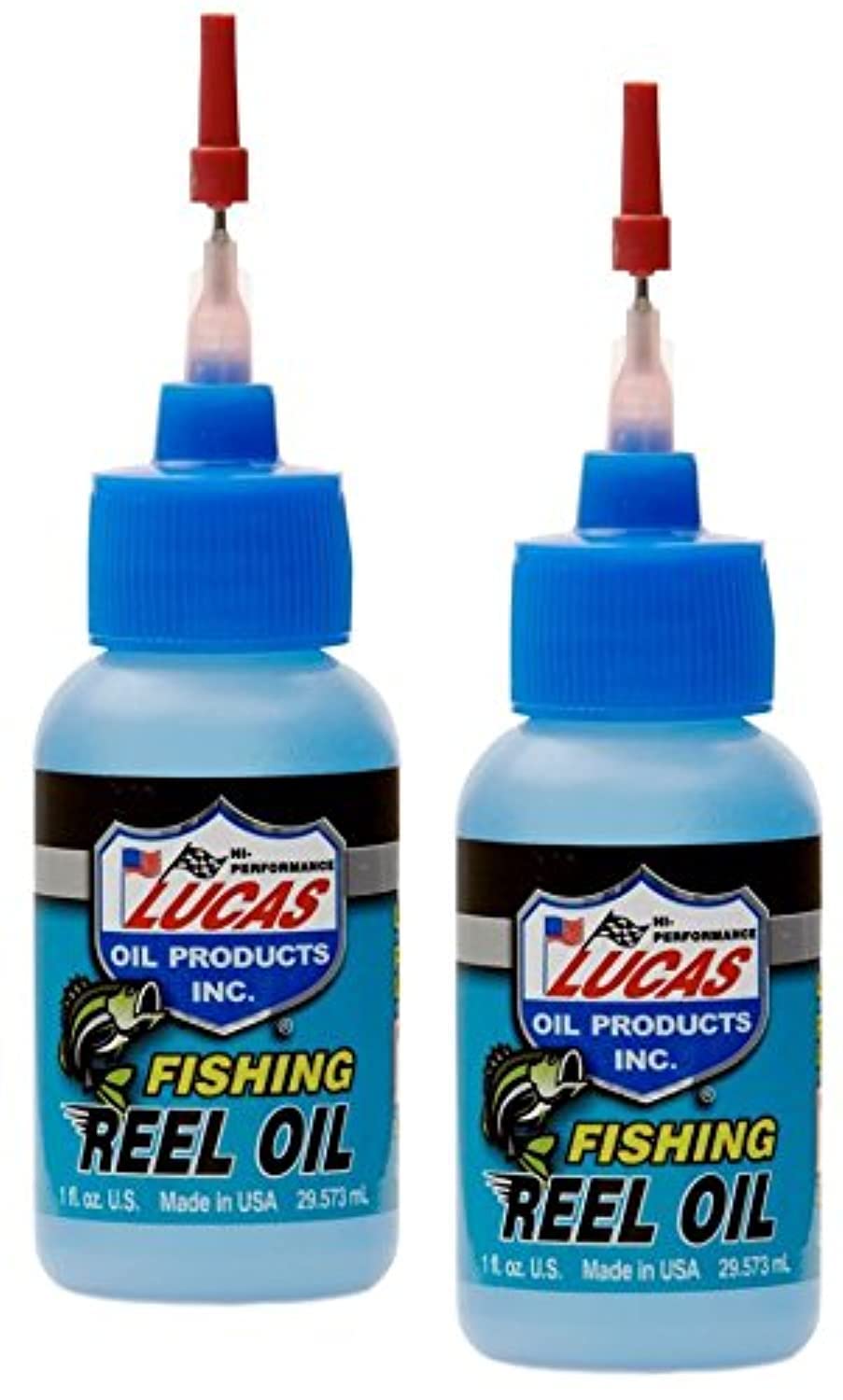 Lucas Oil Fishing Reel Oil 1oz needle applicator for precise lubrication on reels