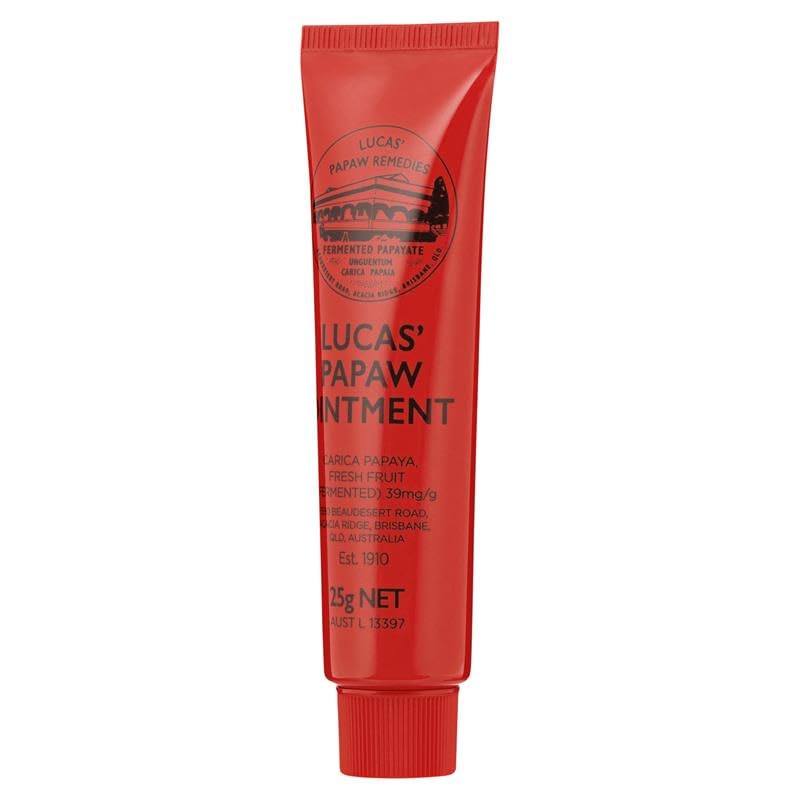 Lucas Papaw Ointment 25g helps cracked heels with overnight care.