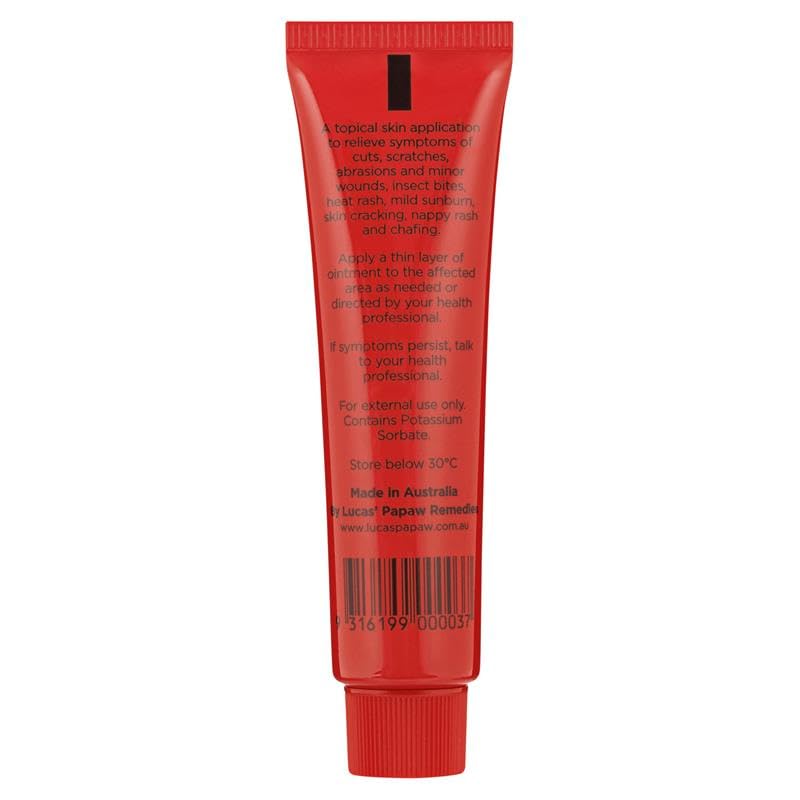Lucas Papaw Ointment 25g soothes insect bites and irritation naturally.