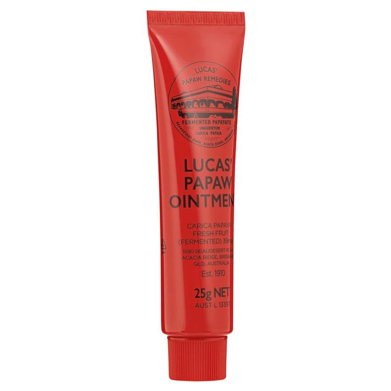 Lucas Papaw Ointment 25g aids minor cuts and scrapes with gentle care.