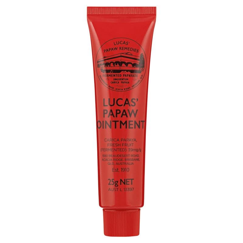 Lucas Papaw Ointment 25g skin care for cracked skin, soothing results.