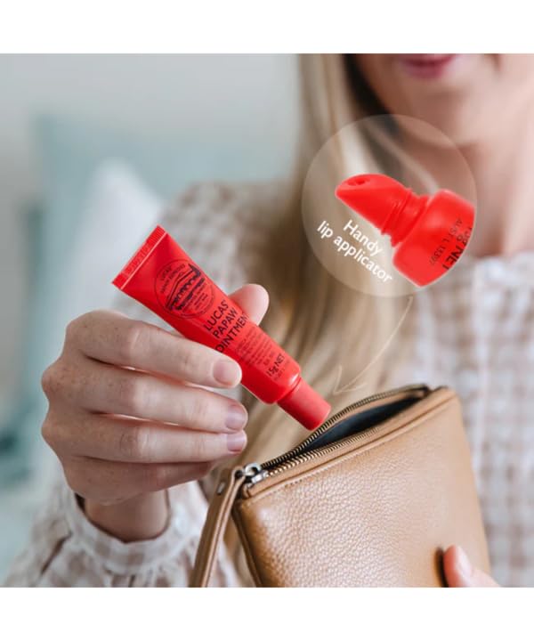 Apply Lucas Papaw Ointment to lips during day for hydration.