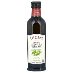 Lucini Organic Everyday Olive Oil bottle for cooking and drizzling with balanced flavor