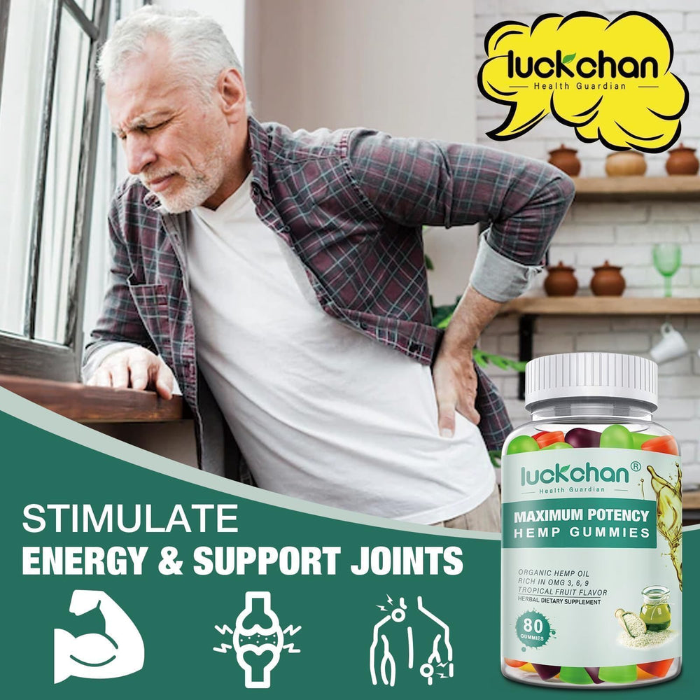 Luckchan premium hemp gummies gluten-free and gelatin-free for sensitive diets.