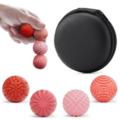 Luckdoor silicone magnetic ball with center magnet and textured exterior boosts tactile focus.