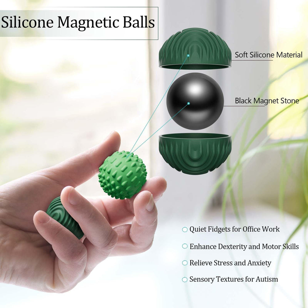 Luckdoor silicone magnetic ball central magnet reveals dexterity-friendly design