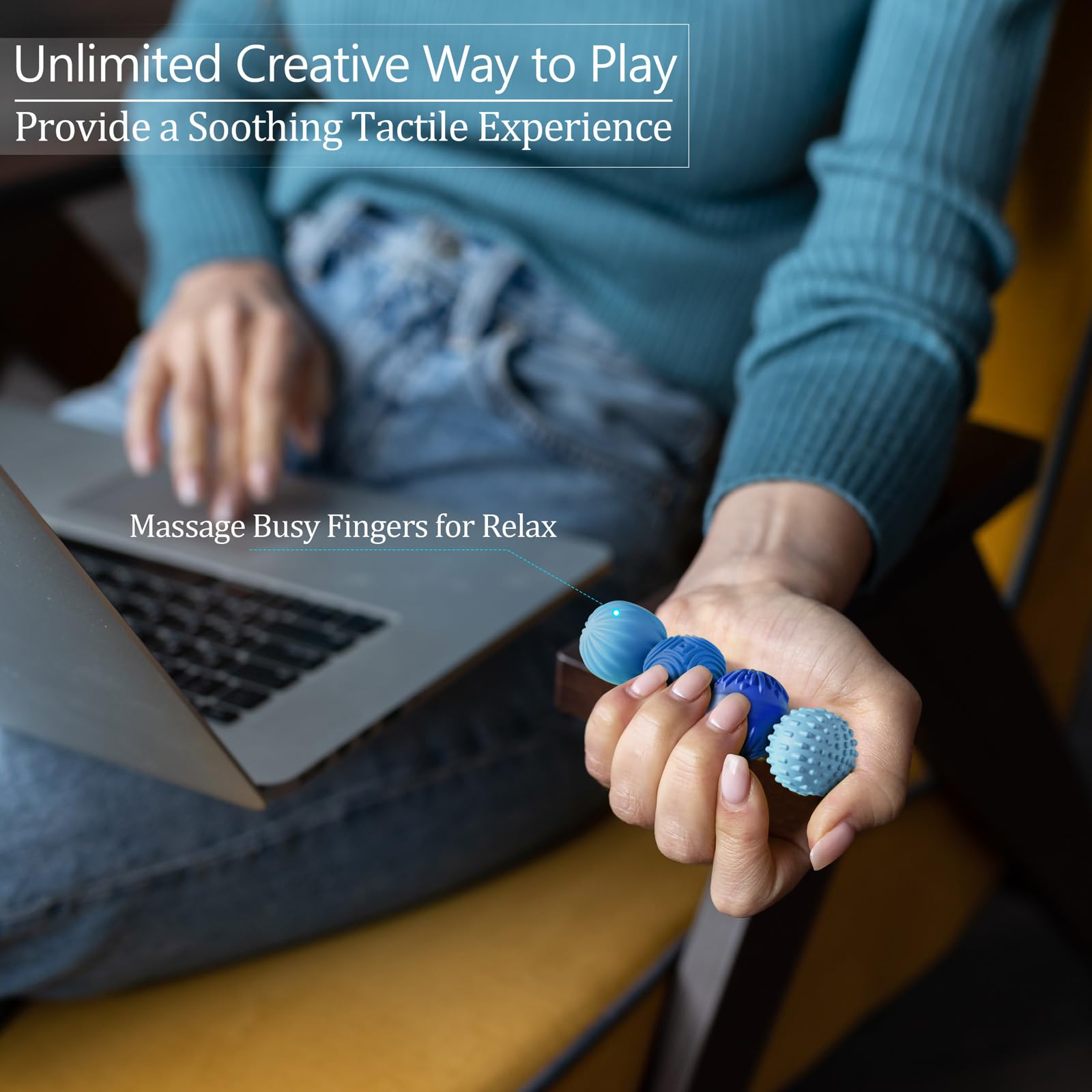 Luckdoor silicone magnetic ball on your desk offers subtle stress relief during work.