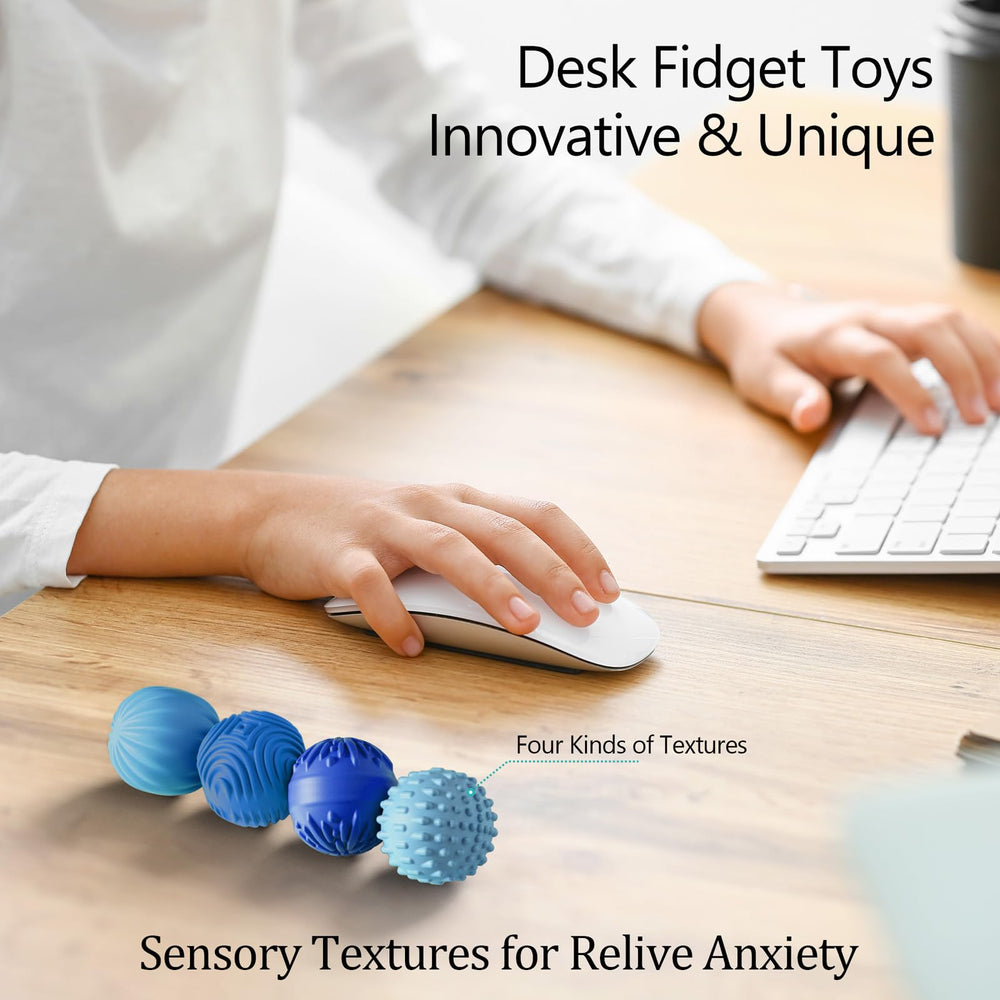 Luckdoor silicone magnetic ball in a multi-color scheme supports focus during tasks.