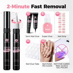 Luckyfairy acetone-free formula is gentle on nails and cuticles for comfortable use