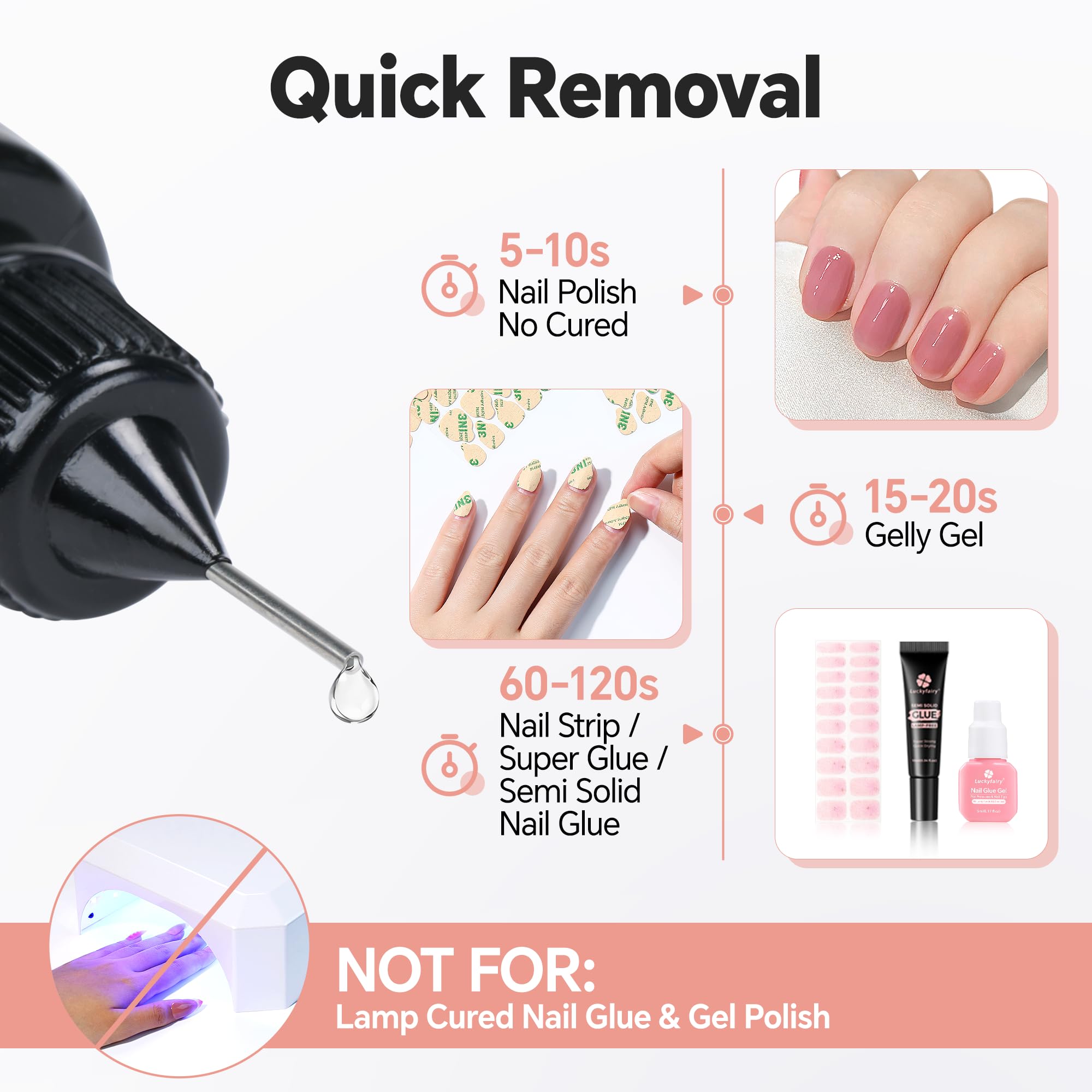 Luckyfairy Pinpoint Nail Remover packaging front highlighting kit contents