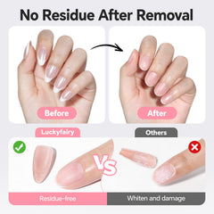 Luckyfairy remover pen compact 2x10ml enables portable, spill-free nail removal on the go
