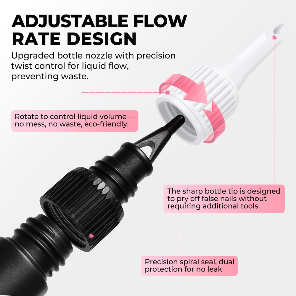 Luckyfairy zero-waste design helps avoid spills and maximize product use