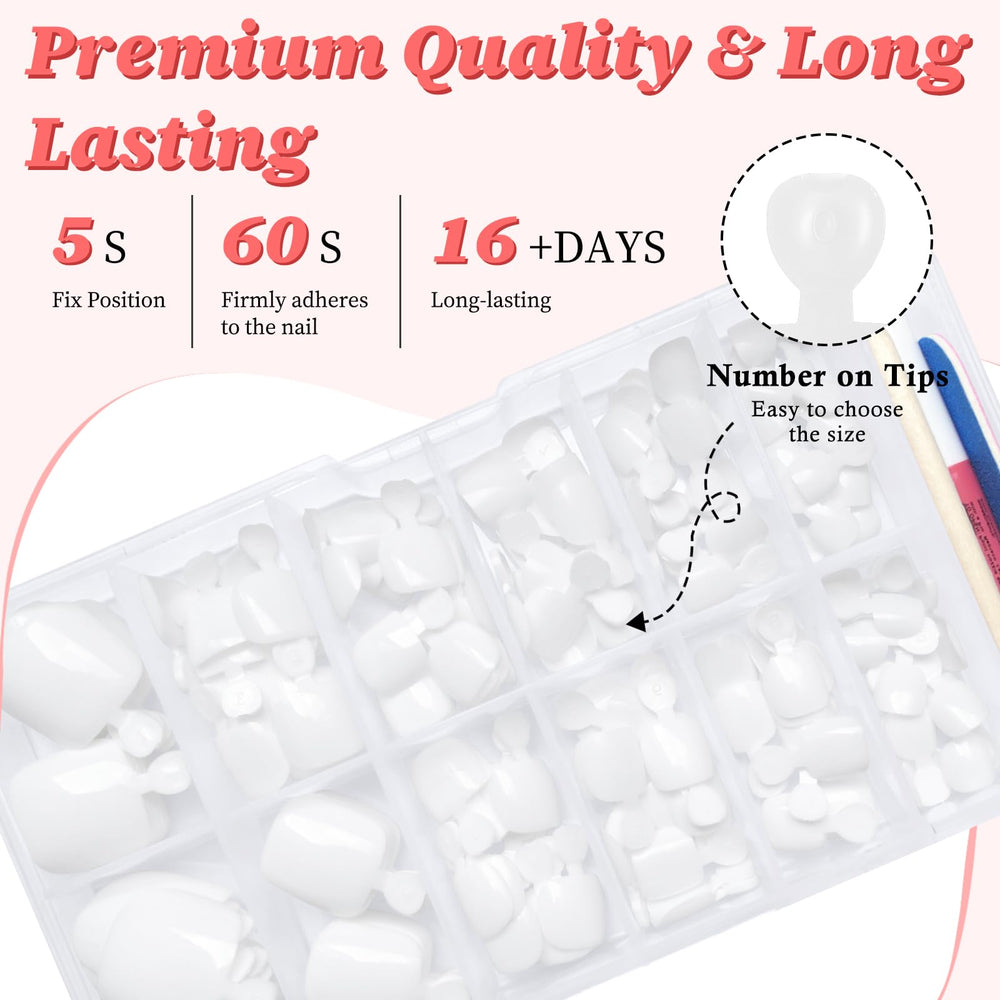 LuckForever nail file tool included for shaping and prep.