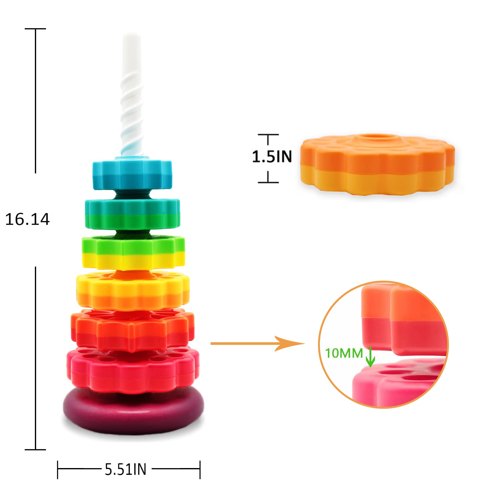 Luckfuture safe ABS plastic construction ensures BPA-free play