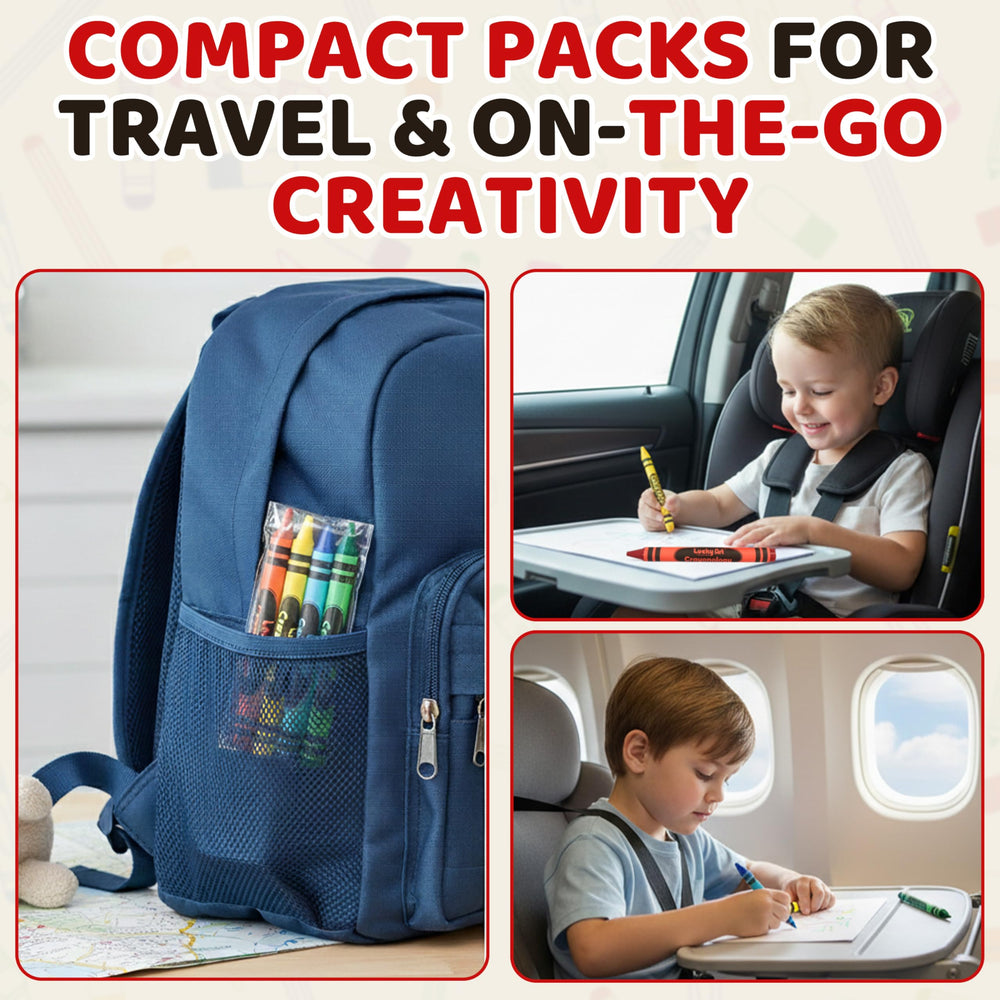 Lucky Art Crayonology individually wrapped packs ideal for restaurants and waiting rooms