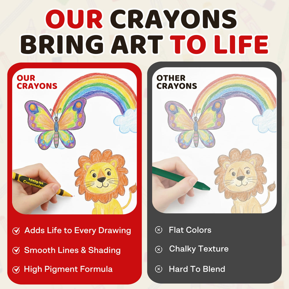 Lucky Art Crayonology party favors ready for goody bags and events