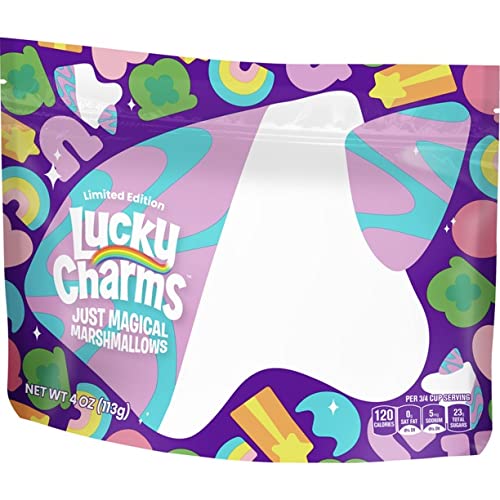 Snack idea: Lucky Charms marshmallows only, great for dessert toppings or quick treats.