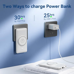 LuckyFELLOW built-in wall plug visible for convenient recharging