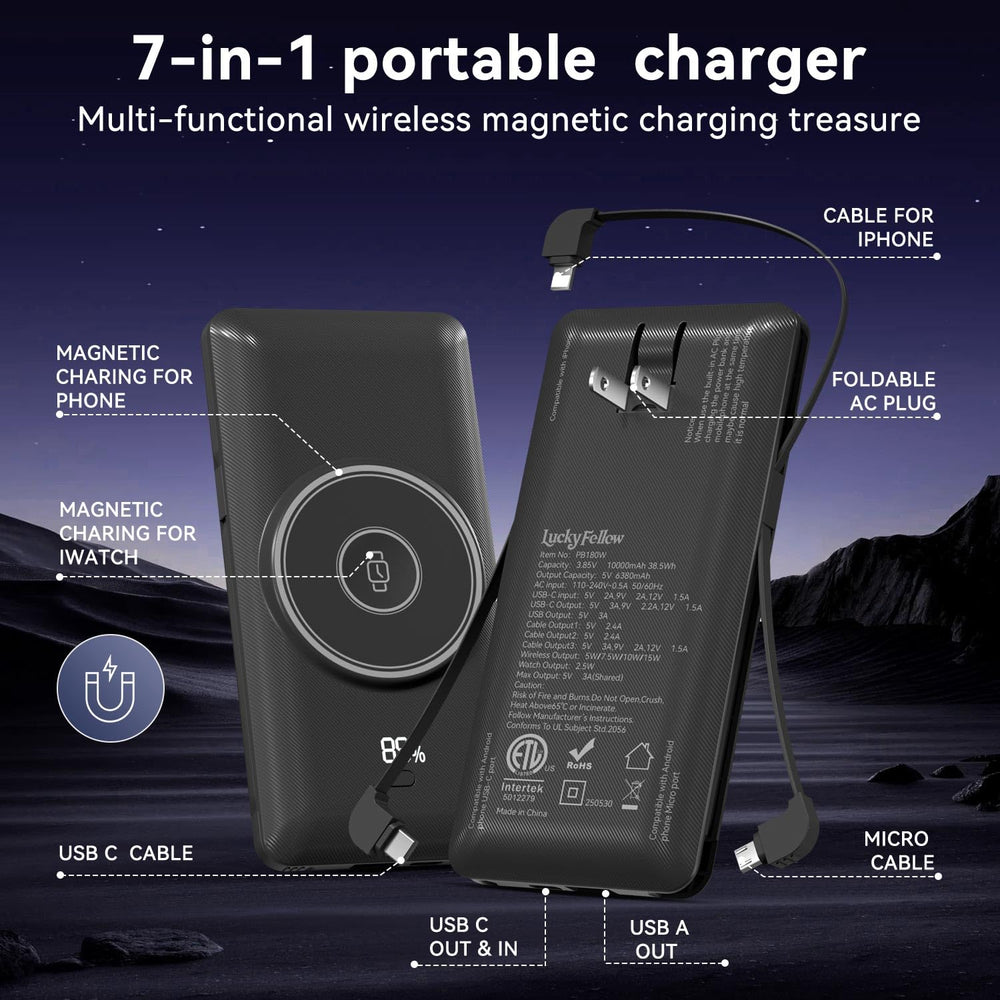 LUCKYFELLOW Apple Watch charging surface demonstrates precise magnetic alignment for secure charging.