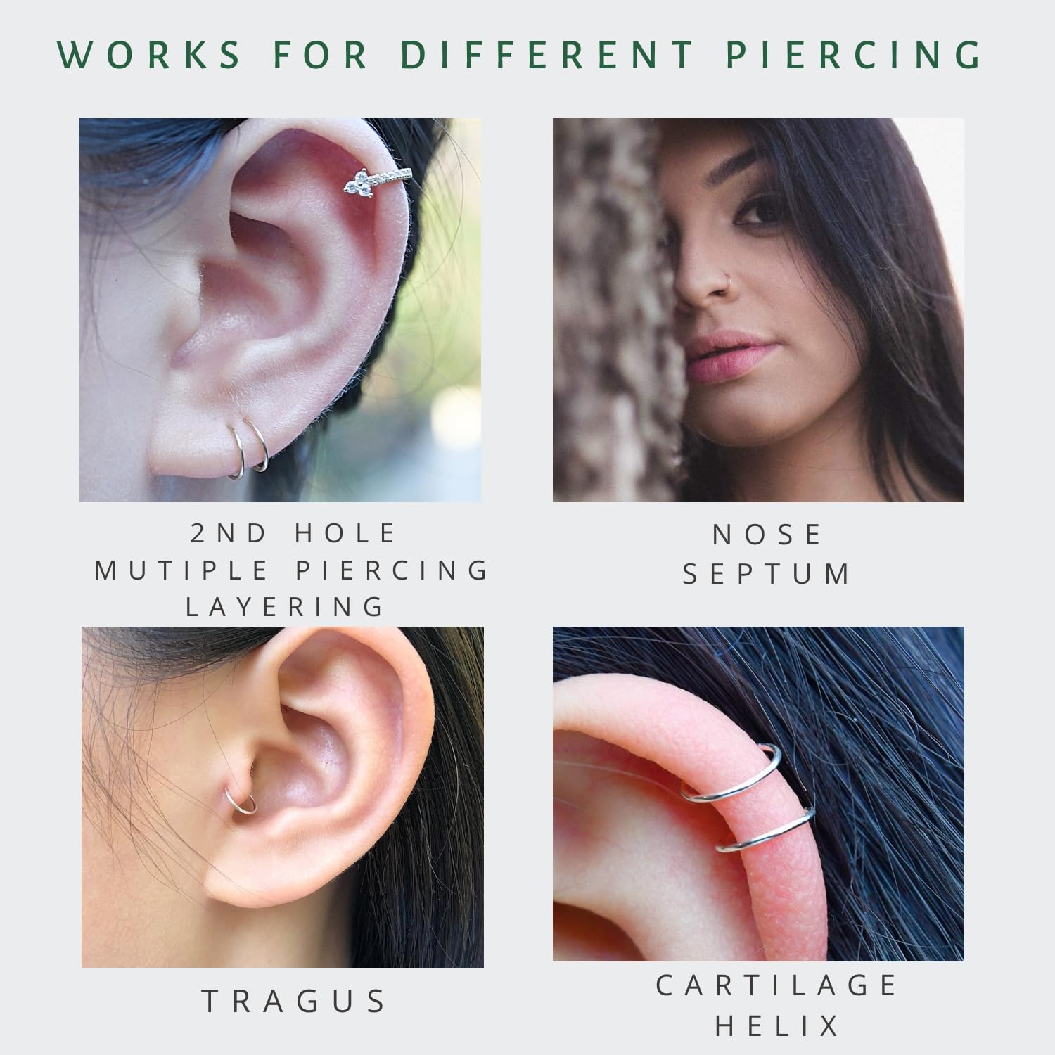 LuckyJewus luxe gold nose ring with secure, seamless edge.