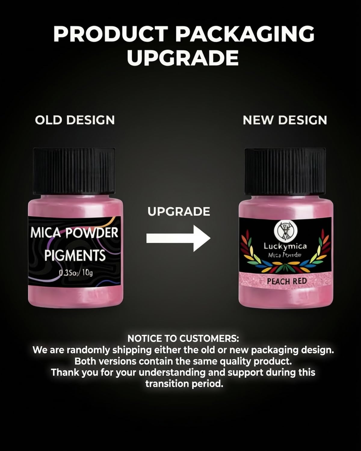 Gift-ready Luckymica pigment set for artists and hobbyists.