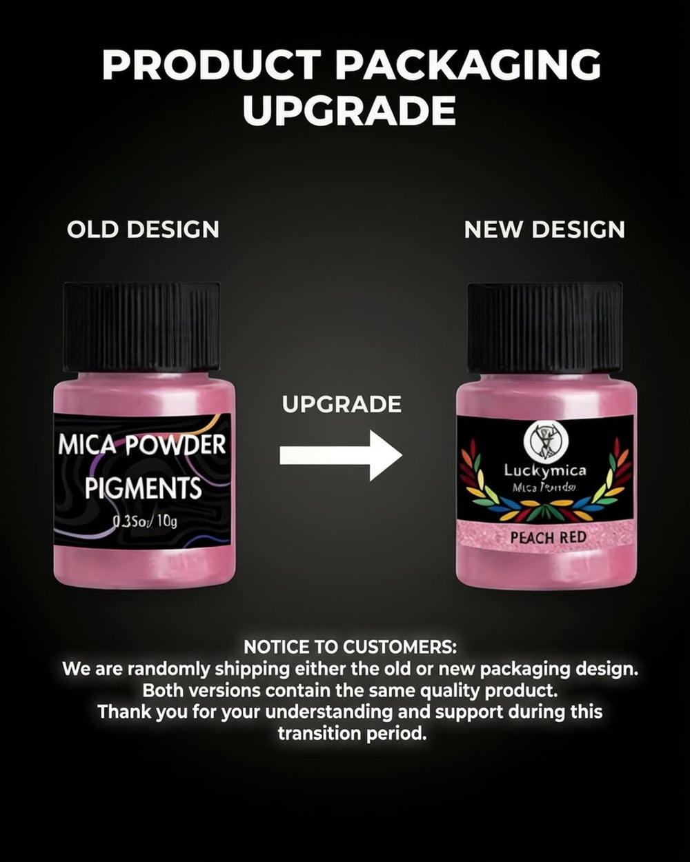Gift-ready Luckymica pigment set for artists and hobbyists.