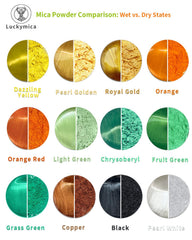 Resin color-mixing with Luckymica pigments for rich depth.