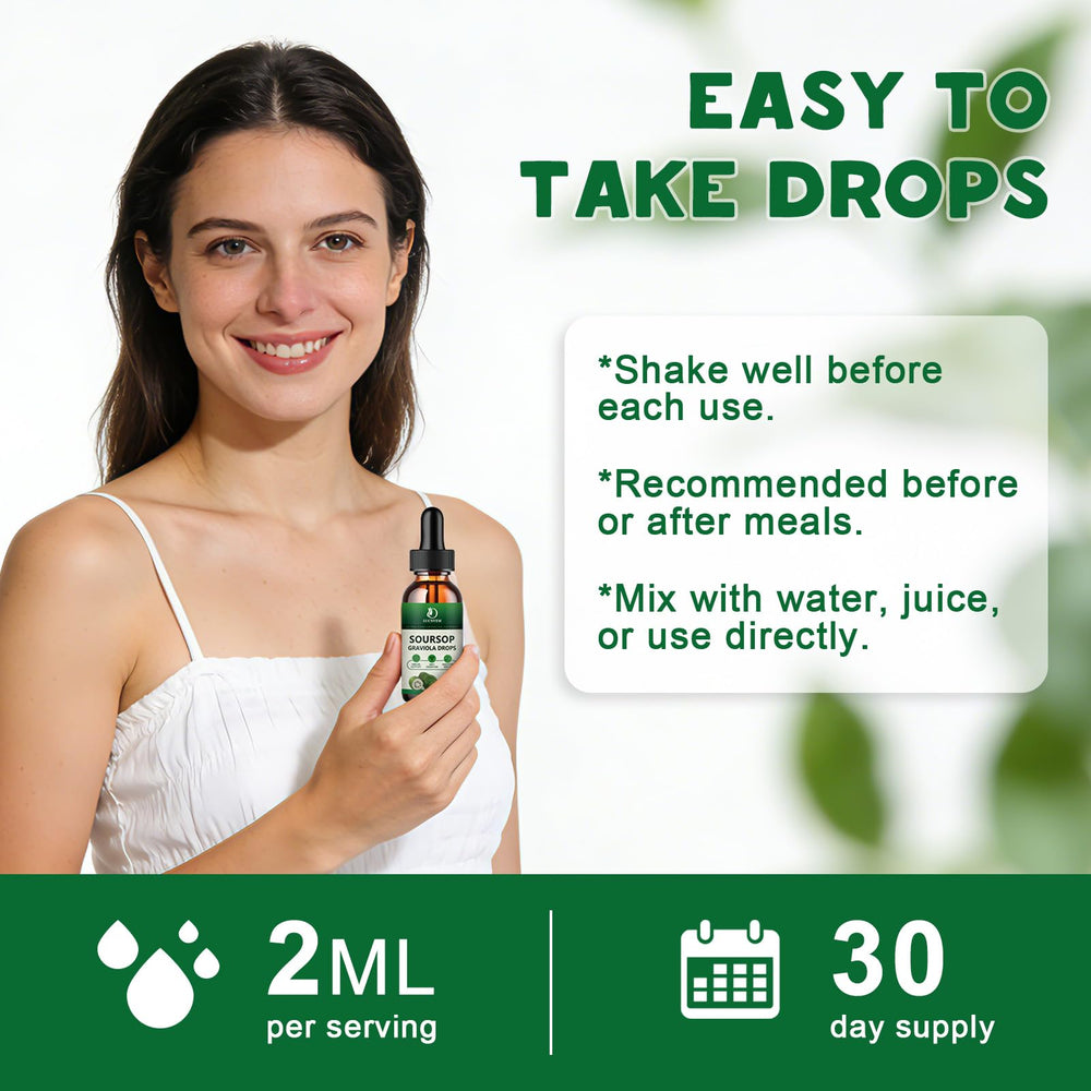 LUCNVEM Soursop Drops added to smoothies for on-the-go wellness