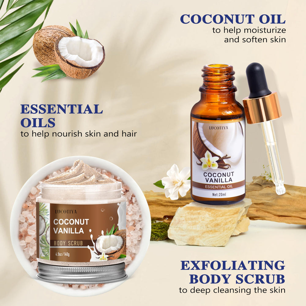 LUCOTIYA Coconut Vanilla Body Lotion providing lightweight hydration for smooth skin